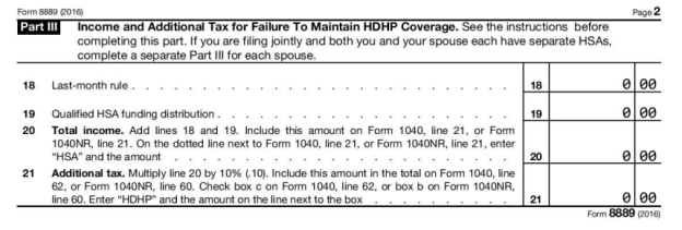 2016 HSA Form 8889 - Instructions and Example | HSA Edge