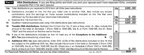 2019 HSA Form 8889 - How to and Examples | HSA Edge