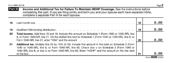 2019 HSA Form 8889 - How to and Examples | HSA Edge